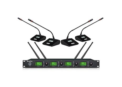 VoiniTeL 無線一拖四會議電容話筒（U段）